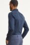 Profuomo slim fit strijkvrij overhemd donkerblauw twill - Thumbnail 5