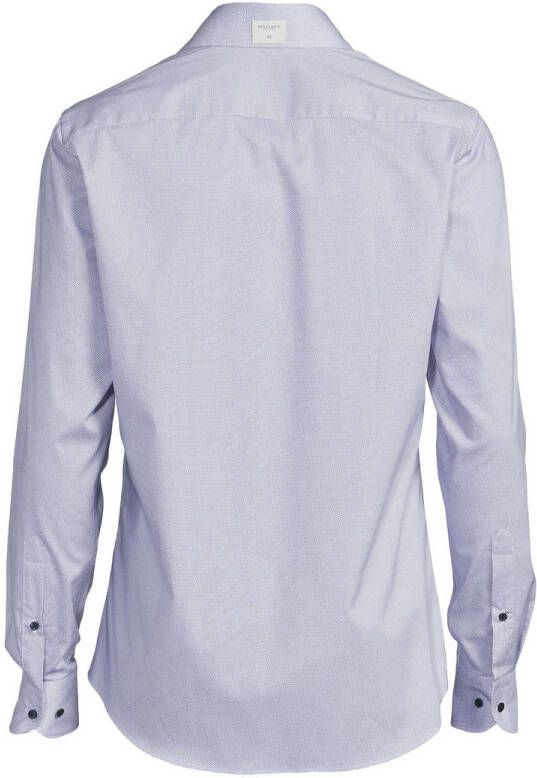Profuomo slim fit overhemd met all over print blue