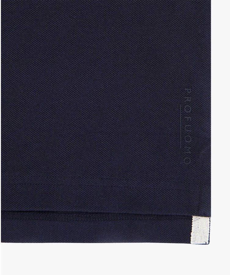Profuomo slim fit polo donkerblauw