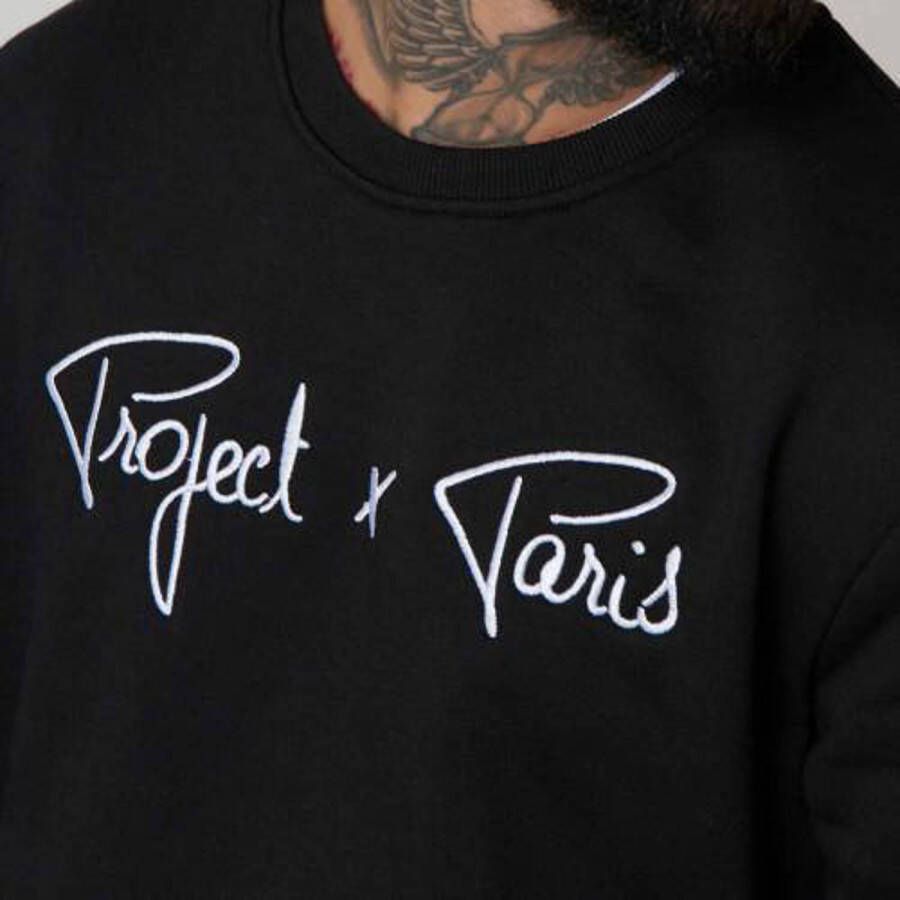 Project X Paris sweater met logo zwart