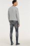 Purewhite Donkergrijze Skinny Jeans #the Dylan Super Skinny Fit Jeans With Scratches - Thumbnail 7