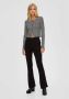 Q S by s.Oliver high waist slim fit broek antraciet - Thumbnail 2