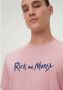 Q S by s.Oliver regular fit T-shirt met backprint roze - Thumbnail 3