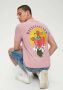 Q S by s.Oliver regular fit T-shirt met backprint roze - Thumbnail 4