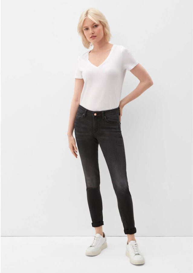Q S designed by skinny jeans zwart