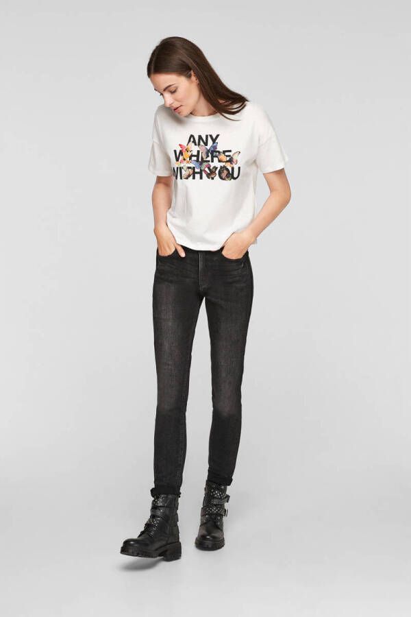 Q S designed by super skinny jeans antraciet