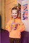Quapi hoodie AMBER oranje Sweater Meisjes Katoen Capuchon Effen 110 116 - Thumbnail 2