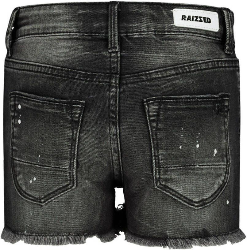 Raizzed denim short dark grey stone