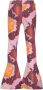 Raizzed flared broek Sura met all over print roze oranje Multi Meisjes Katoen 104 - Thumbnail 2