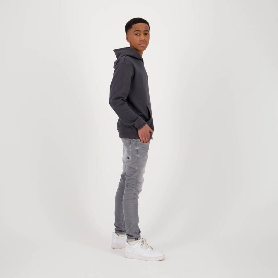 Raizzed hoodie Kenan met backprint antraciet