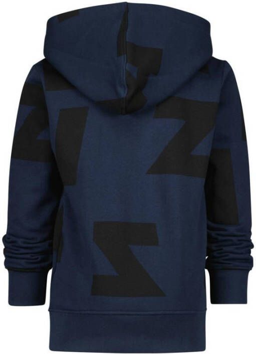 Raizzed hoodie met logo donkerblauw