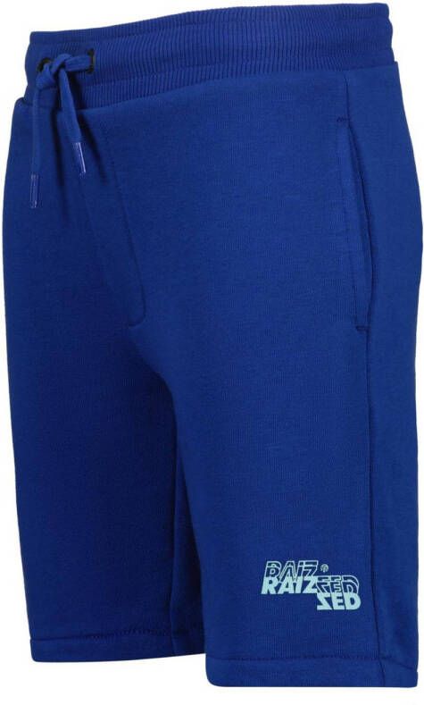Raizzed regular fit short Brennon met logo blauw