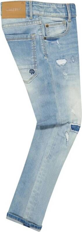 Raizzed skinny jeans Tokyo crafted met slijtage light blue stone