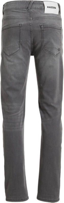 Raizzed straight fit jeans Berlin Crafted met slijtage mid grey stone