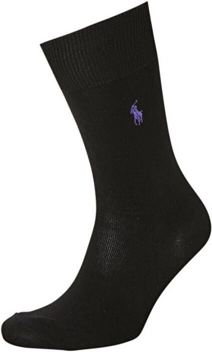 Ralph Lauren sokken Mercerized set van 3 zwart