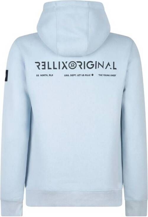 Rellix hoodie met logo lichtblauw