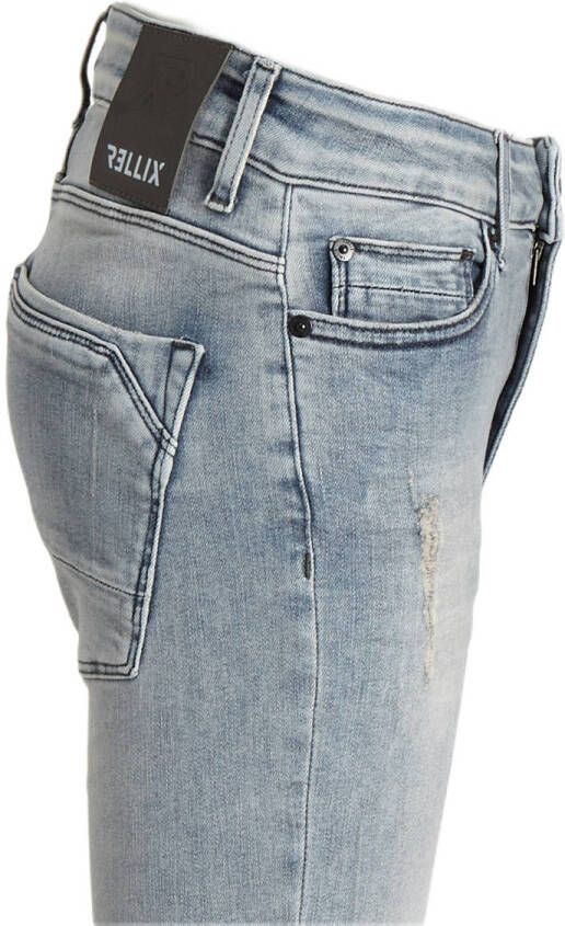 Rellix tapered fit jeans DEAN damaged light denim