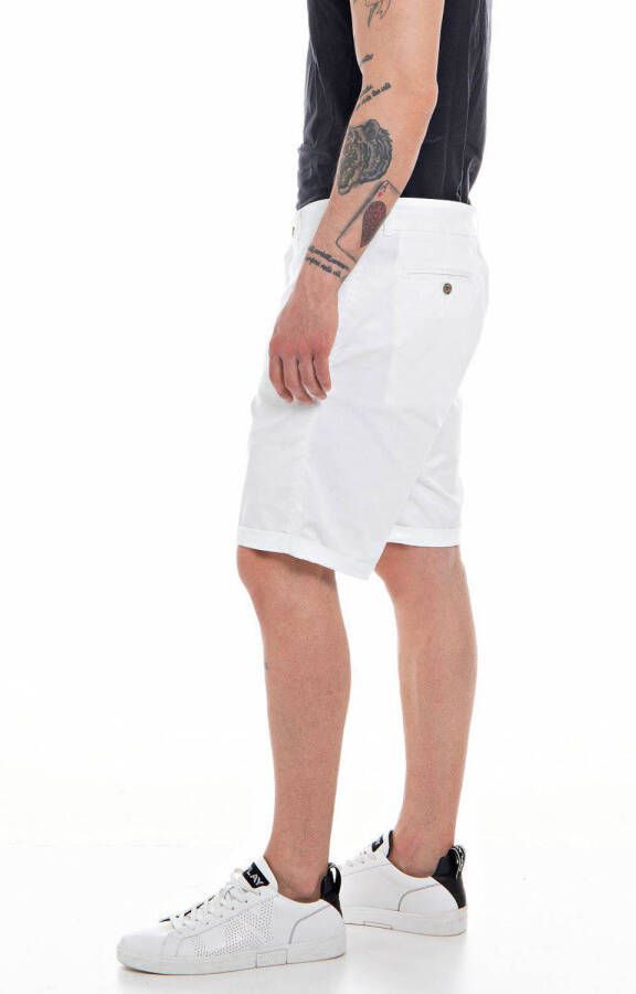 REPLAY regular fit short white