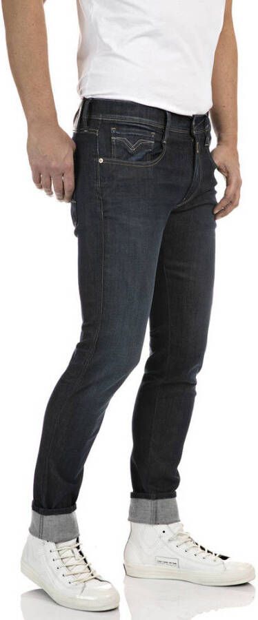 REPLAY slim fit jeans ANBASS Hyperflex Re-Used dark bue used