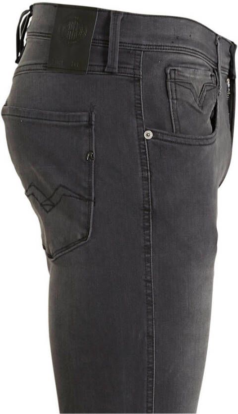 REPLAY slim fit jeans Anbass Hyperflex zwart