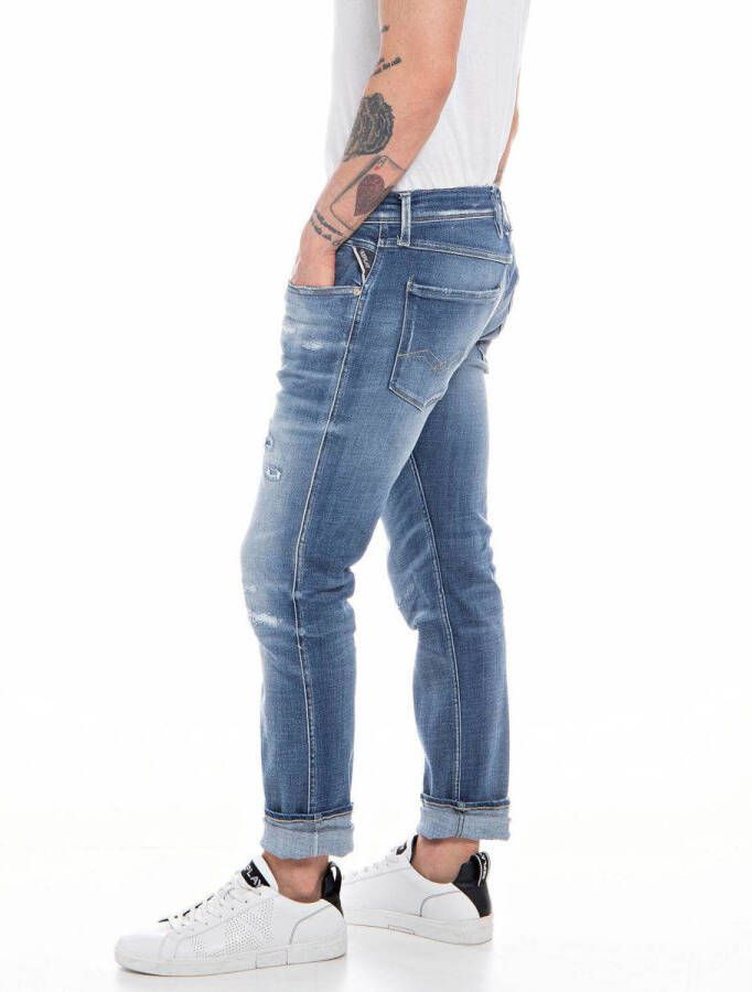 REPLAY slim fit jeans ANBASS hyperflex medium blue