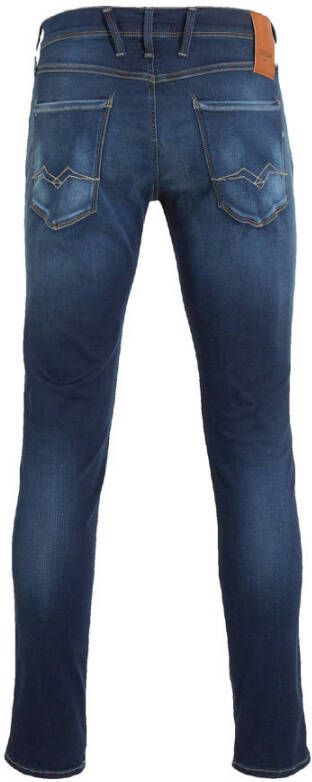 REPLAY slim fit jeans ANBASS-Slim Fit Hyperflex donkerblauw