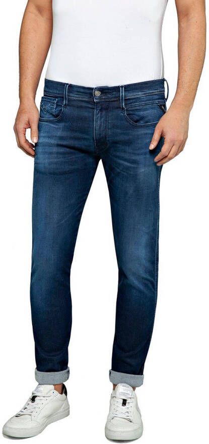 REPLAY slim fit jeans ANBASS hyperflex dark blue