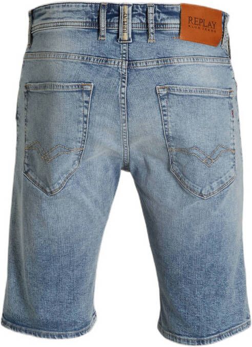 REPLAY slim fit short light blue