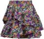 Retour Denim gebloemde rok Filou paars multicolor Meisjes Polyester Bloemen 134 140 - Thumbnail 4