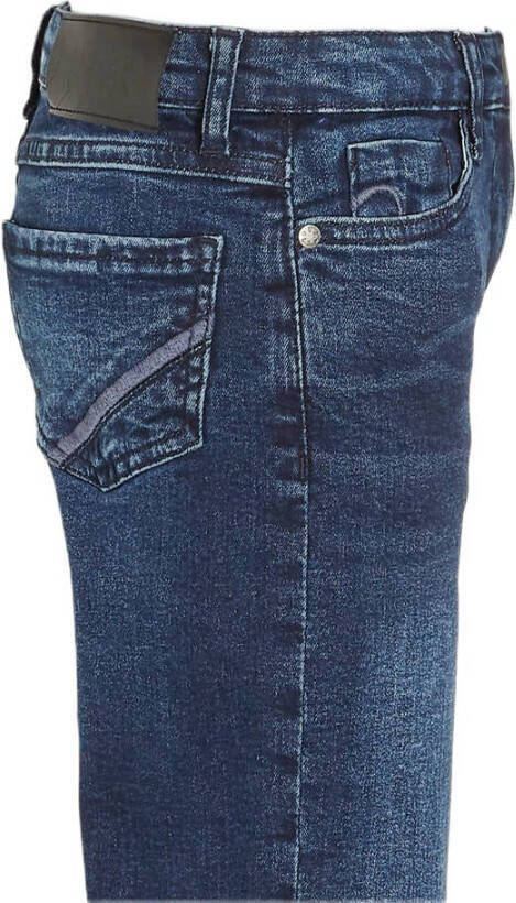 Retour Denim high waist wide leg jeans Missour dark blue denim