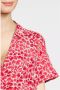 Saint Tropez blousejurk Blanca met all over print en ceintuur rood ecru - Thumbnail 4