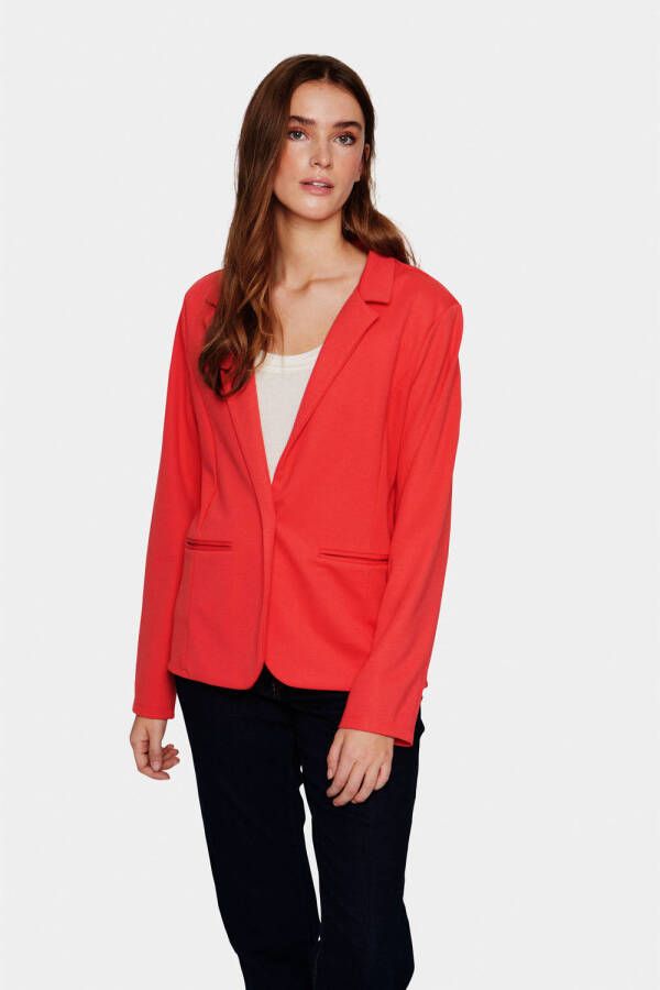 Saint Tropez rechtvallende blazer rood