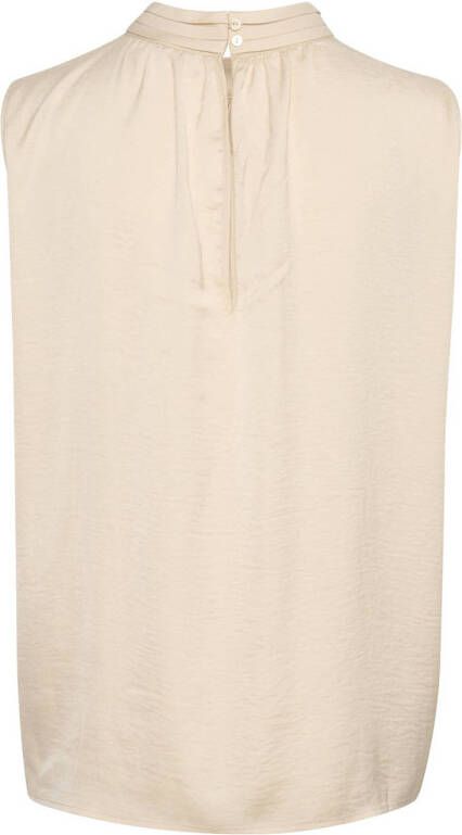 Saint Tropez top AileenSZ met plooien crème