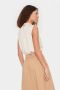 Saint Tropez Elegante Aileensz Top Bluser in Crème Beige Dames - Thumbnail 4