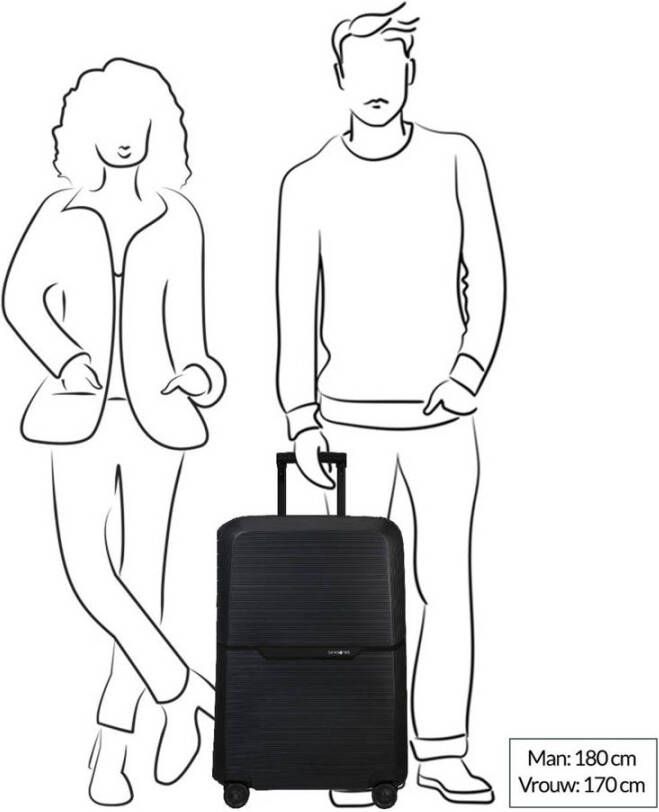 Samsonite trolley Magnum Eco 69 cm. grijsblauw