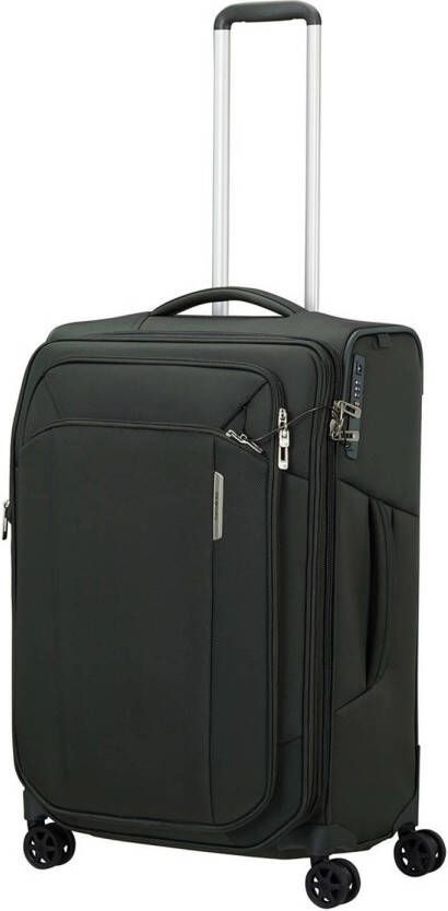 Samsonite trolley Respark 67 cm. Expandable donkergroen