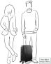 Samsonite Lichtgewicht polypropyleen koffer met 4 wielen Blue Unisex - Thumbnail 2