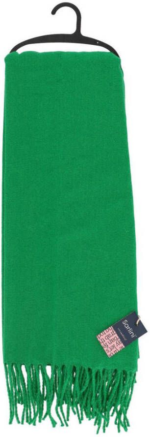 Sarlini sjaal met franjes groen