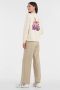 SCOTCH & SODA Dames Broeken Edie High Rise Wide-leg Trousers In Structured Quality Beige - Thumbnail 9