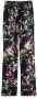 SCOTCH & SODA Dames Broeken Gia Mid Rise Wide Leg Printed Silky Trousers Zwart - Thumbnail 6