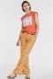 Scotch & Soda high waist wide leg palazzo broek met all over print oranje lichtroze - Thumbnail 8