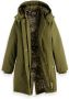 Scotch & Soda Olijf Water Repellent Parka With Repreve Filling - Thumbnail 6