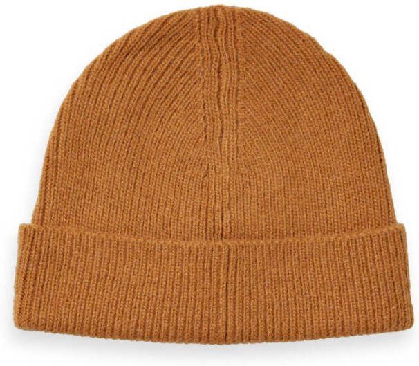 Scotch \u0026 Soda Beanie in gebreide look met wol - Kledingwinkel.nl