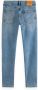 Scotch & Soda Slim fit jeans Ralston regular slim jeans Blauw Breath met faded-out effecten - Thumbnail 4