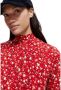 Scotch & Soda Mock neck allover printed slim-fit space Rood - Thumbnail 4