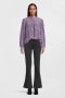 SCOTCH & SODA Dames Blouses Pintuck Blouse With Ruffle Collar Paars - Thumbnail 8