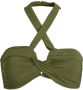 Seafolly voorgevormde bandeau bikinitop groen - Thumbnail 2