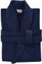 Seahorse unisex badstof badjas Pure donkerblauw - Thumbnail 2