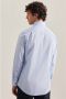 Seidensticker business overhemd normale fit lichtblauw effen katoen - Thumbnail 4
