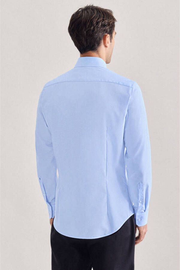 Seidensticker slim fit overhemd middelmatig blauw